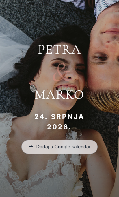 Predložak Winter — primjer pozivnice